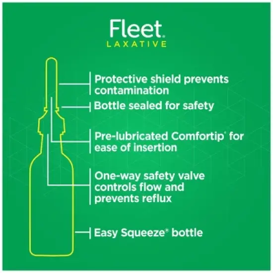 Fleet Laxative Saline Enema for Adult Constipation - 4.5 fl oz/ 4ct image {6}