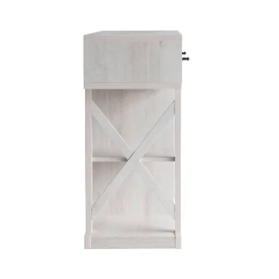 Ialani 2 Drawer Buffet Wine Cabinet&nbsp; White Oak&nbsp; - miBasics image {5}