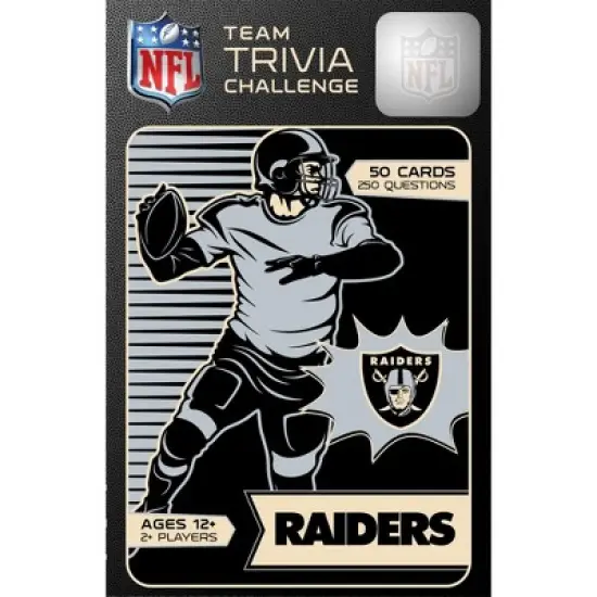 MasterPieces Officially Licensed NFL Las Vegas Raiders Trivia Challenge Card Game image {4}