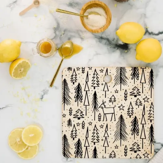 Heather Dutton Winter Wonderland White Cutting Board - Deny Designs image {1}