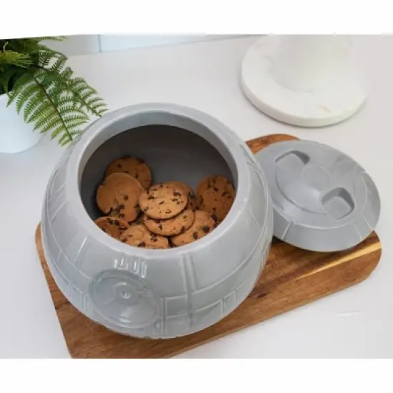 Ukonic Star Wars Death Star Ceramic Cookie Jar Container | 9.75 Inches Tall image {5}