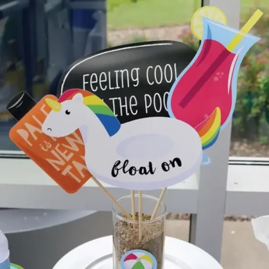 Big Dot of Happiness Make a Splash - Pool Party - Summer Swimming Party or Birthday Party Photo Booth Props Kit - 20 Count image {5}