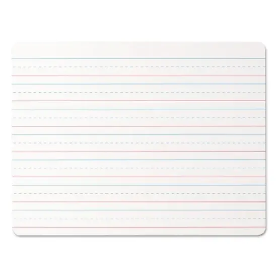 Universal Lap/Learning Dry-Erase Board Lined 11 3/4" x 8 3/4" White 6/Pack 43911 image {3}