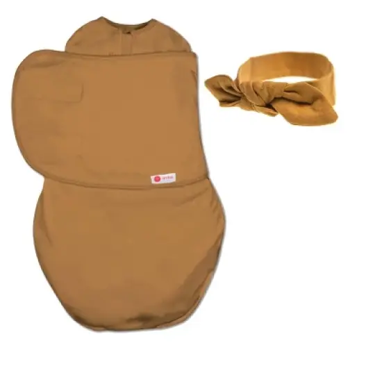 embe Newborn Swaddle Wrap and Bow Headband Set (0-3 months) image {6}