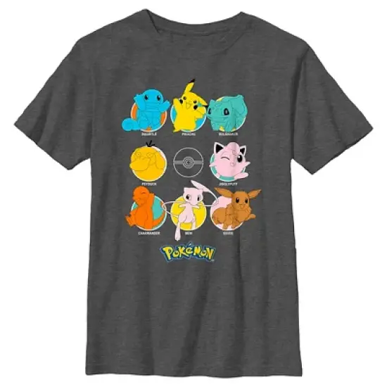 Boy's Pokemon Character Circles T-Shirt image {4}