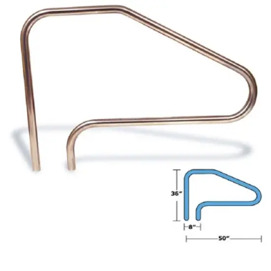 Swim Central 50" Stainless Steel Handrails image {1}