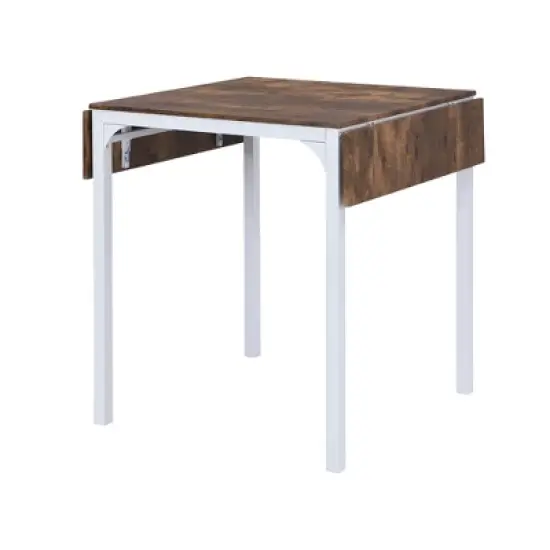 Farmhouse 5-piece Counter Height Drop Leaf Dining Table Set-ModernLuxe image {6}