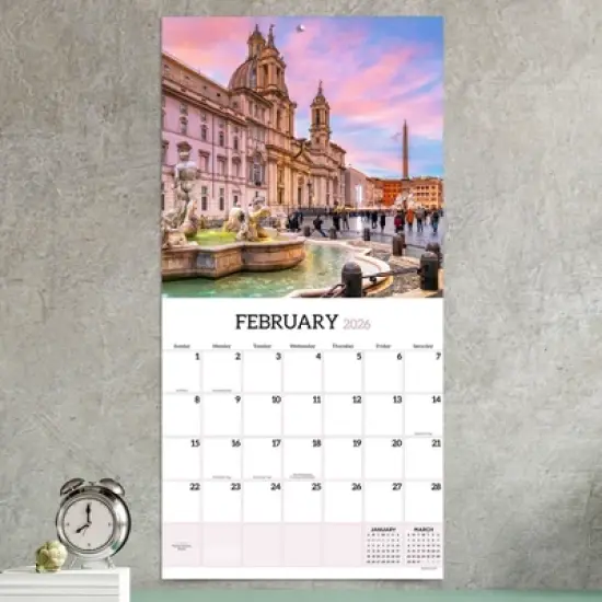 TF Publishing 13.5"x14.5" 2026 Italy Wall Calendar image {2}