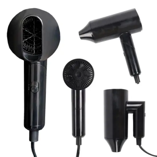 Foldable Travel Hair Dryer with 3 Heat Settings image {1}