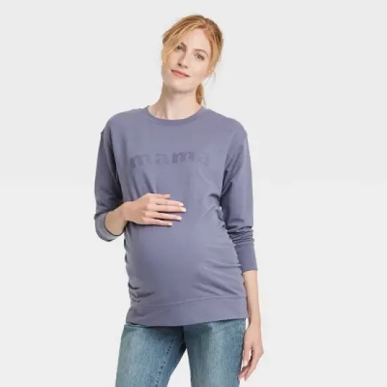 Match Back Maternity Sweatshirt - Isabel Maternity by Ingrid & Isabel&trade; image {4}