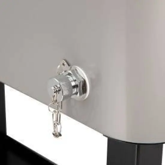 Cuisinart 80Qt Outdoor Cooler Cart: Stainless Steel Patio Beverage Stand with Dual Lids, Wheels, Cap Opener image {3}