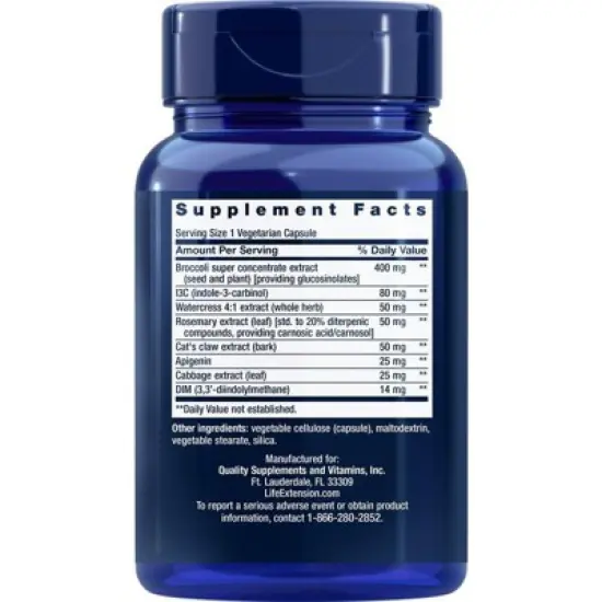 Triple Action Cruciferous Vegetable Extract by Life Extension  -  60 VegCap image {1}