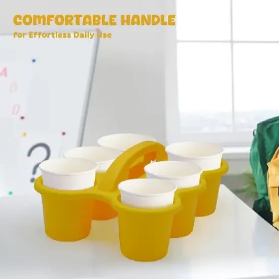 4E's Novelty 4 Pack Pencil Caddy for Classroom, Vibrant Classroom Caddy, Durable Table Drink Holder for School, Useful School&rsquo;s Desk Caddy image {6}