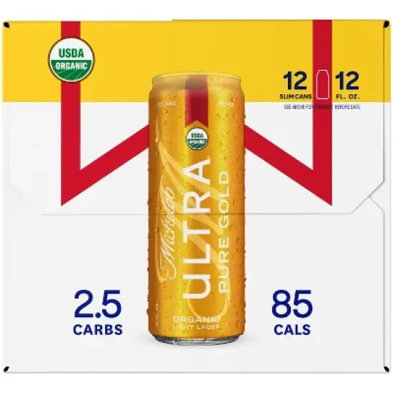 Michelob ULTRA Pure Gold Organic American Lager Beer - 12pk/12 fl oz Cans image {6}