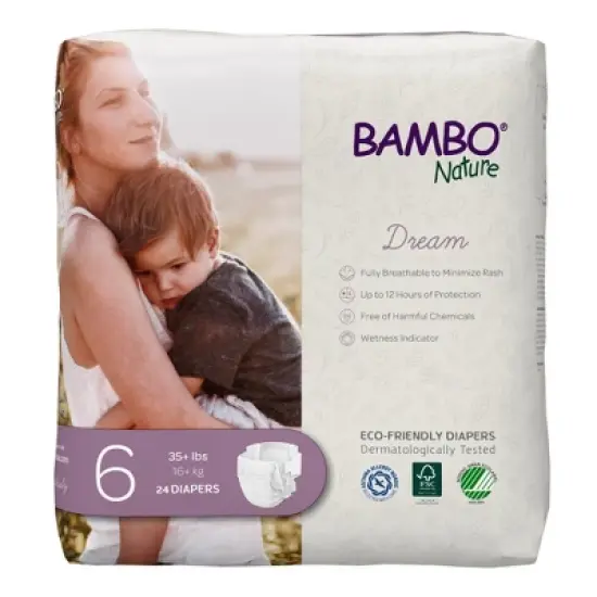 Bambo Nature Dream Disposable Diapers, Eco-Friendly, Size 6 image {5}