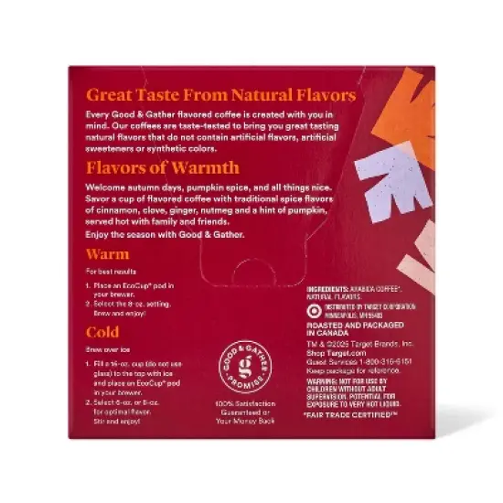 Naturally Flavored Pumpkin Spice Light Roast Coffee  - 16ct Single Serve Pods - Good & Gather&trade; image {2}