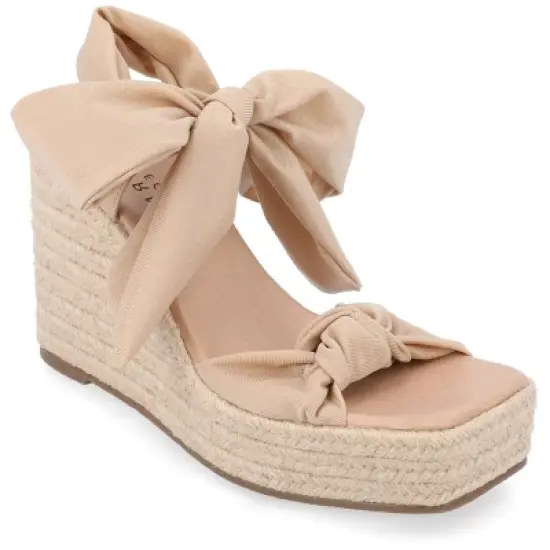 Journee Collection Womens Surria Tru Comfort Foam Espadrille Platform Wedge Sandals image {13}