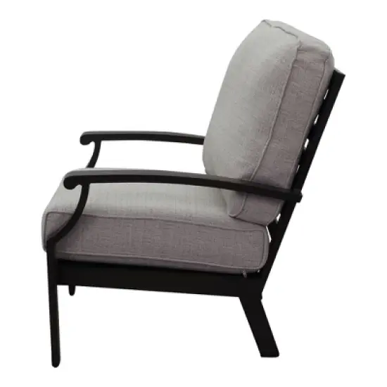 Courtyard Casual Madison 4 pc Loveseat Seating Group  Includes:  One Loveseat, Two Club Chairs and One Coffee Table image {9}