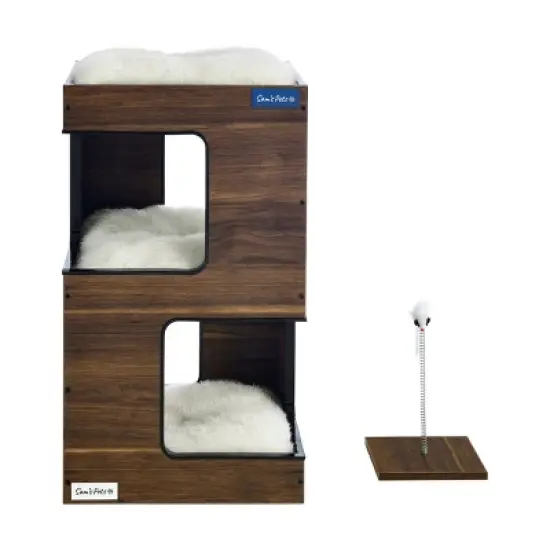 Escher Cat Tree 23.5'' in Dark Walnut image {2}