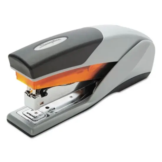 Swingline Optima 25 Reduced Effort Stapler, 25-Sheet Capacity, Gray/Orange image {5}