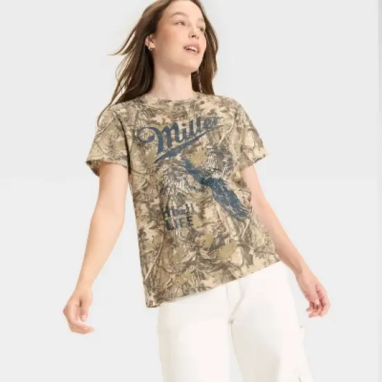 Women's Miller Pheasant Short Sleeve Graphic T-Shirt - Camouflage image {3}