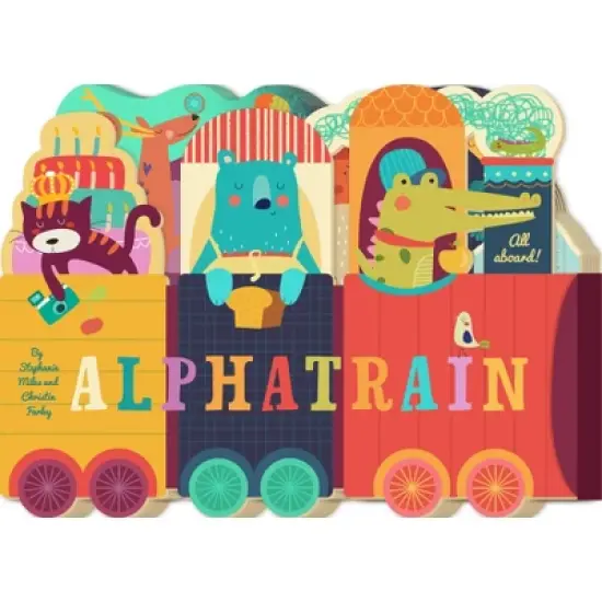 Alphatrain - by Stephanie Miles & Christin Farley (Board Book) image {1}