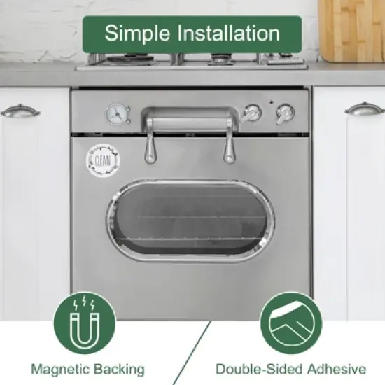 Unique Bargains Non-Scratch Double Side Clean Dirty Sign Round Dishwasher Magnet image {3}