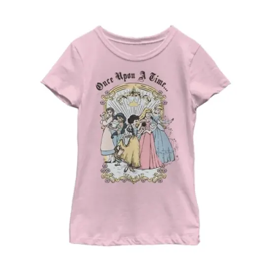 Girl's Disney Princesses Classic Once Upon a Time T-Shirt image {2}