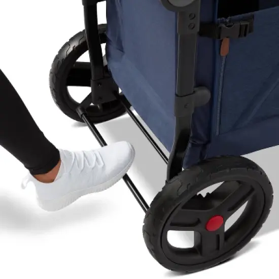 Radio Flyer Atlas Kid and Cargo Stroller Wagon - Blue image {10}