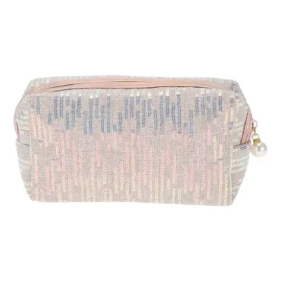 Unique Bargains Women Durable Fashionable Sequin Makeup Bag 1 Pc image {5}