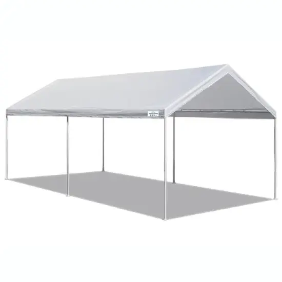 Caravan Canopy Domain 10 x 20 Foot Straight Leg Instant Canopy Tent Set (2 Pack) image {1}