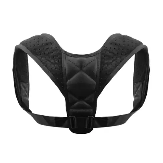 Unique Bargains Unisex Adjustable Back Posture Corrector Clavicle Belt Shoulder Support Strap Black 1 Pc image {4}