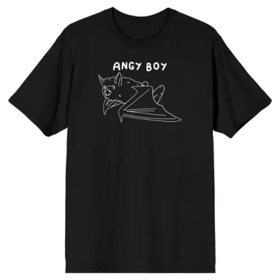 Kids Halloween Screaming Bat Angy Boy Youth Black Short Sleeve Crew Neck Tee image {7}