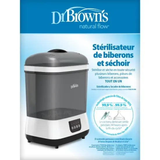 Dr. Brown's Bottle and Pacifier Sterilizer and Dryer - Gray image {7}
