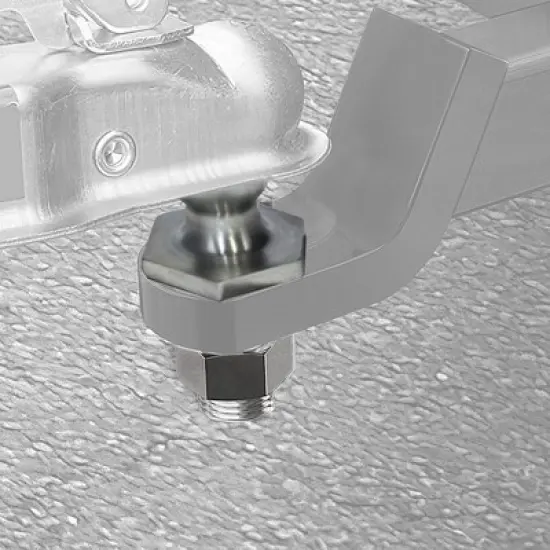 Bulldog InterLock 2-5/16 Inch Hitch Ball 7,500 lbs Towing Capacity, 1 Inch Shank, HD Zinc Finish, Ideal for Trailer, RV, Truck, Tow Accessories image {4}