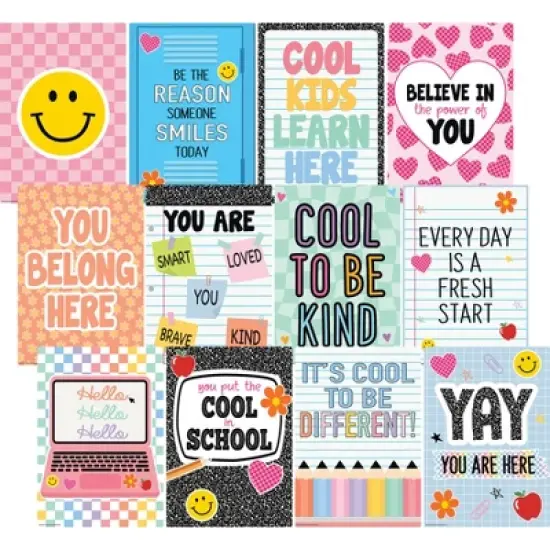 Teacher Created Resources&reg; Cool for School Positive Sayings Small Poster Pack, 12 Posters image {5}