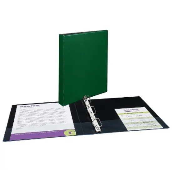 Avery Durable 1" 3-Ring Non-View Binder Green (27253) 326860 image {6}