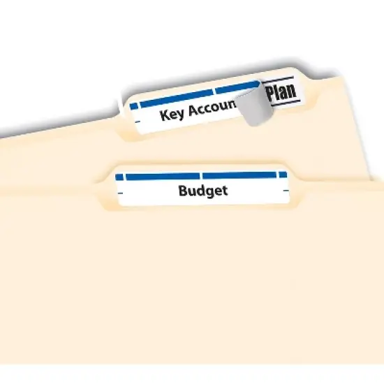 Avery Permanent File Folder Labels TrueBlock Inkjet/Laser Blue 1500/Box 5766 image {6}