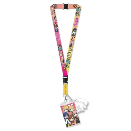 Hatsune Miku Lanyard ID Badge Holder Crypton Voice Breakaway Lanyard w/ Acrylic Charm image {4}