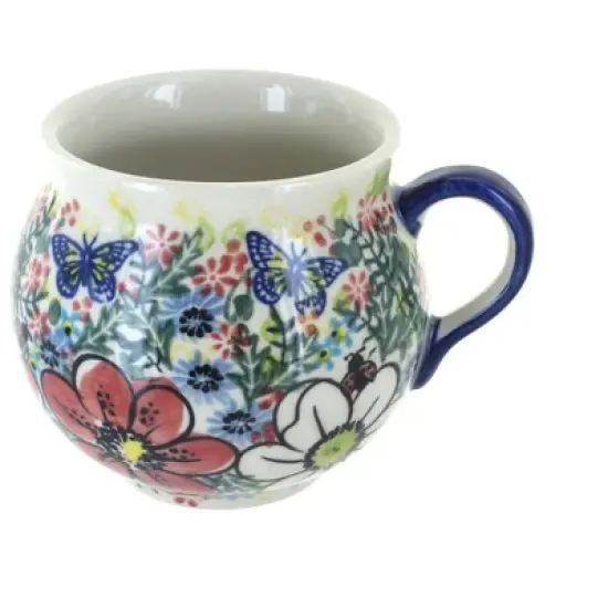 Blue Rose Polish Pottery 455 Vena Bubble Mug image {16}