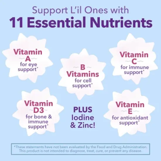 L'il Critters Frozen Kids' Multivitamin Gummies - 190ct image {2}