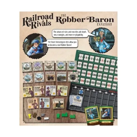 Railroad Rivals - Robber Baron Expansion Board Game image {1}