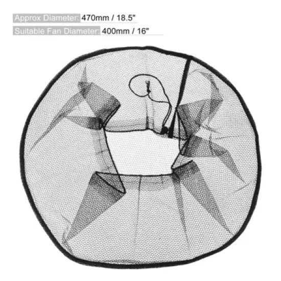 Unique Bargains Decor Washable Dustproof Soft Mesh Electric Fan Dust Covers image {1}