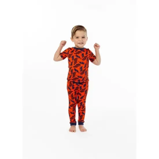Sleep On It Boys Lightning Bolt Super Soft Snug Fit 2-Piece Pajama Sleep Set image {3}