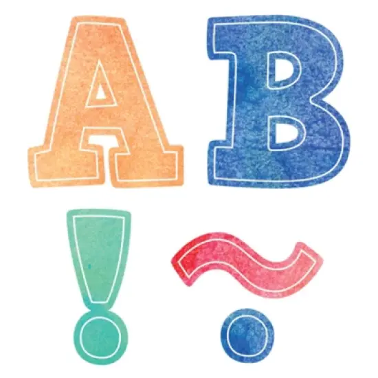 Teacher Created Resources&reg; Watercolor Bold Block 3" Magnetic Letters image {1}