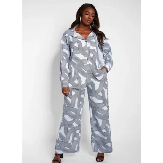 Women's Natasha Colorblock Midi Skater Skirt W. Pockets image {2}