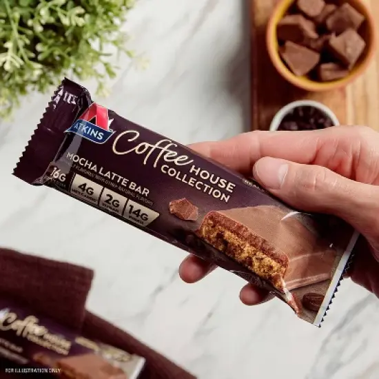 Atkins Coffee House Meal Bars - Mocha Latte - 5ct image {1}