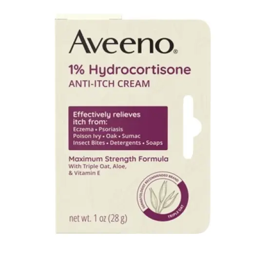 Aveeno Active Naturals Anti-itch Cream - 1oz image {1}