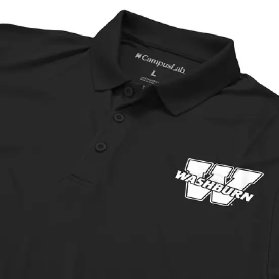 Men's Washburn University Adult Polo Left Chest Logo image {3}