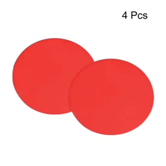 Unique Bargains Flexible Waterproof Heat-resistant Durable Jar Opener Red 4 Pcs image {2}